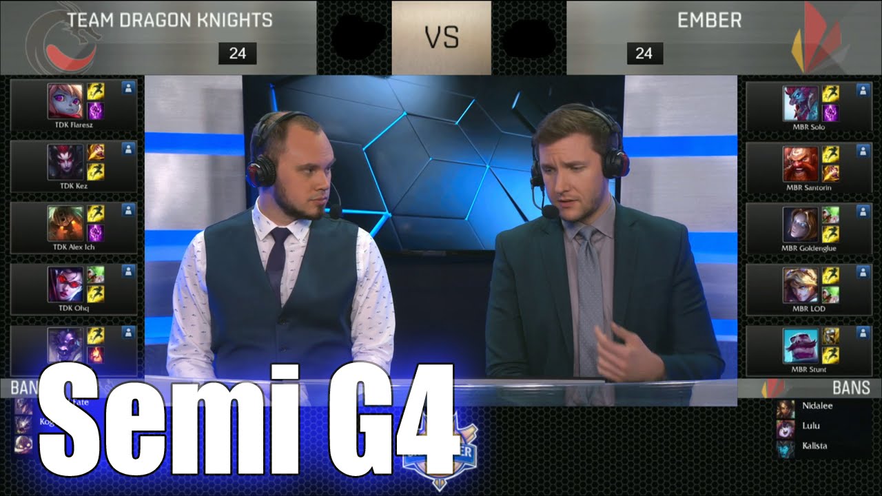 Team Dragon Knights vs Ember | Game 4 Semi Finals S6 NACS Spring 2016 | TDK vs MBR G4