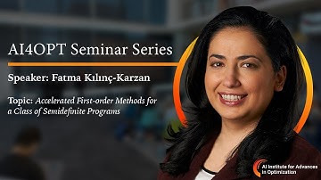 AI4OPT Seminar Series: Accelerated First-order Methods for a Class of Semidefinite Programs