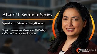 AI4OPT Seminar Series: Accelerated First-order Methods for a Class of Semidefinite Programs