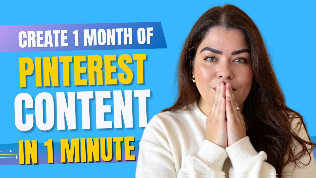 How I Plan 30 Days of Pinterest Posts in 1 Minute | Pinterest Marketing | Pin Generator 🎯