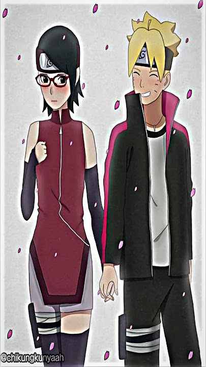 jedag jedug tiga anak boruto & sarada di masa depan🥰🤗 #shorts