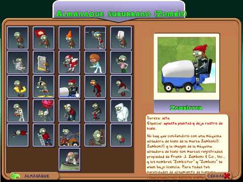 Plants vs Zombies (Almanaque Suburbano de Zombies) - YouTube