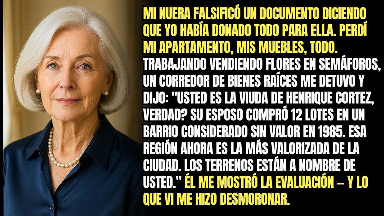 Echada A La Calle A Los 73 Años, Vendiendo Flores Cuando Un Corredor Dijo: 