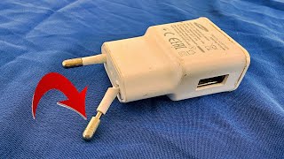 Broken original phone charger watch how to repair it in seconds