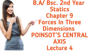 B.A/Bsc.|| 3rd sem| Statics | Chapter 9| Forces In Three Dimensions | Poinsot 