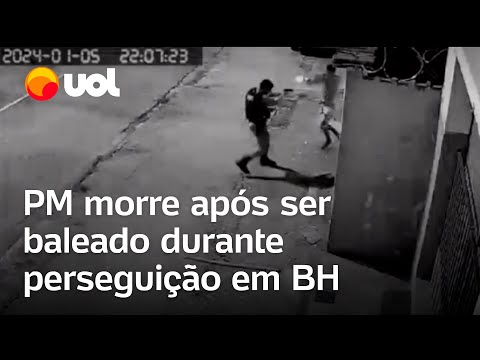 PM tem morte cerebral após ser baleado durante perseguição em BH; vídeo mostra crime