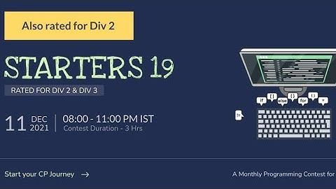 CodeChef Starters 19 Division 3 (Rated)||Indivisible Permutation||Sleepy Chef|| codecheff solutions
