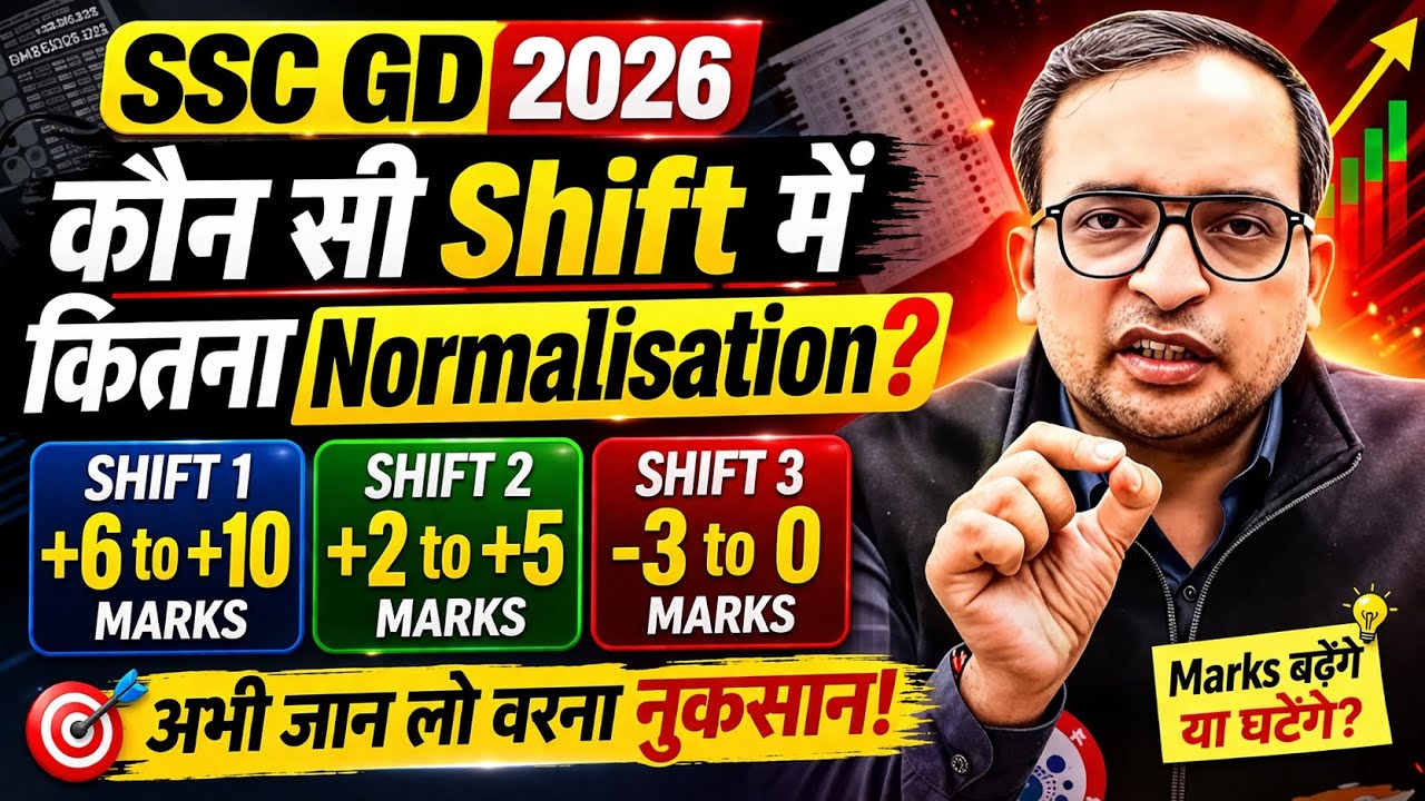 SSC GD 2026 कौन सी SHIFT ME कितना NORMALISATION || Ankit Bhati Sir Rwa ...