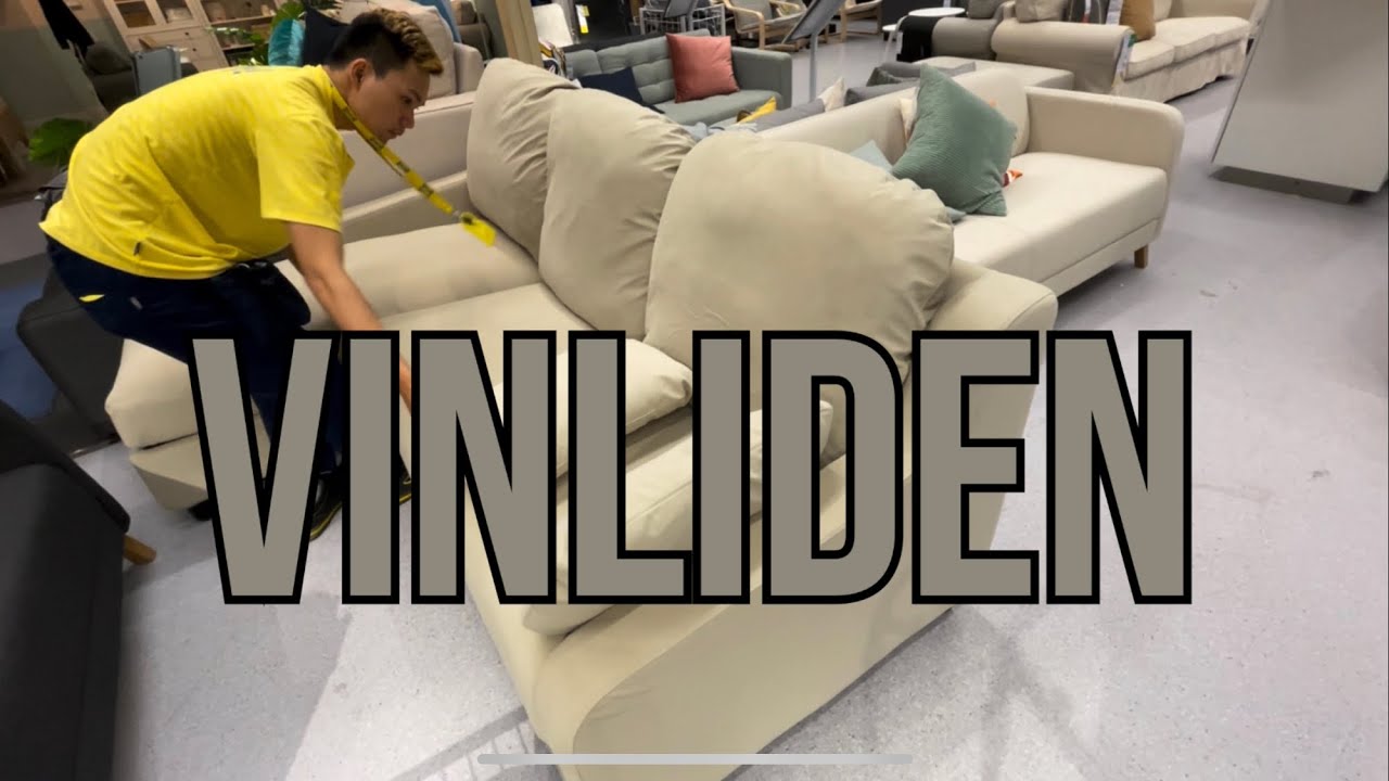 VINLIDEN Assembly (perakitan sofa 3 dudukan dengan chaise longue 