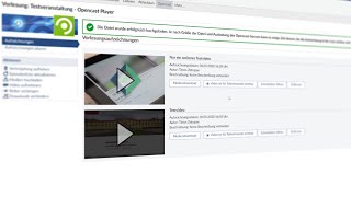Opencast Plugin für StudIP