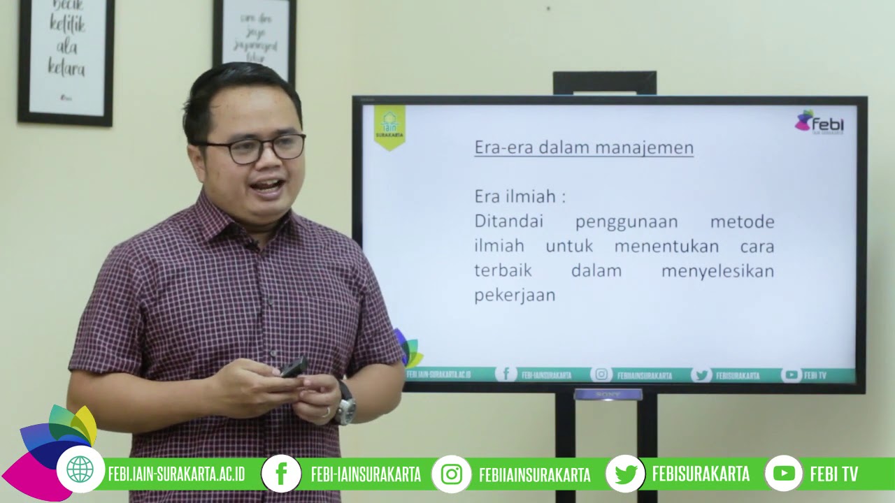 Perkembangan Teori Manajemen | Dr. Agung Abdullah, MM