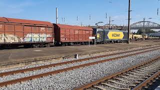 Tren de Medway con cemento en saco. Entroncamento.