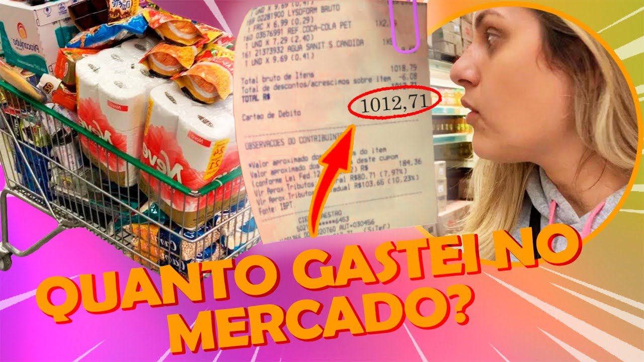 FAZENDO COMPRA DOS MESES NO MERCADO