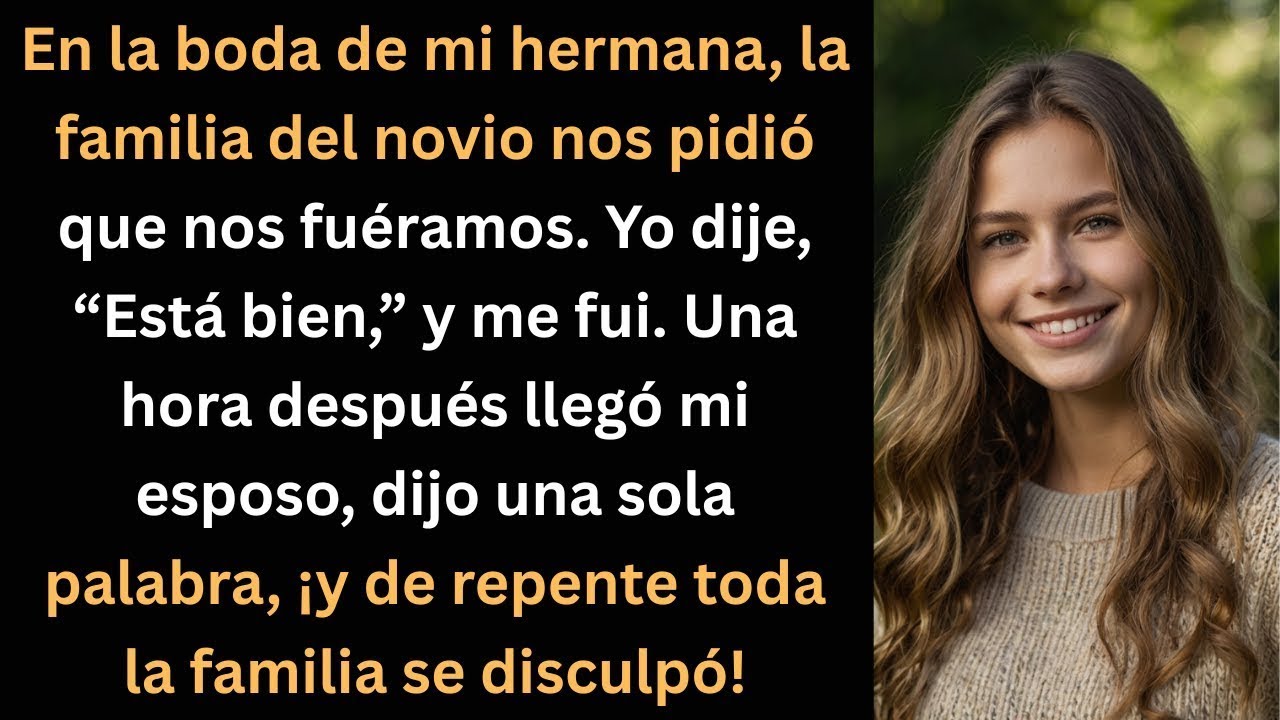 Me echaron de la boda, pero una palabra de mi esposo cambió todo