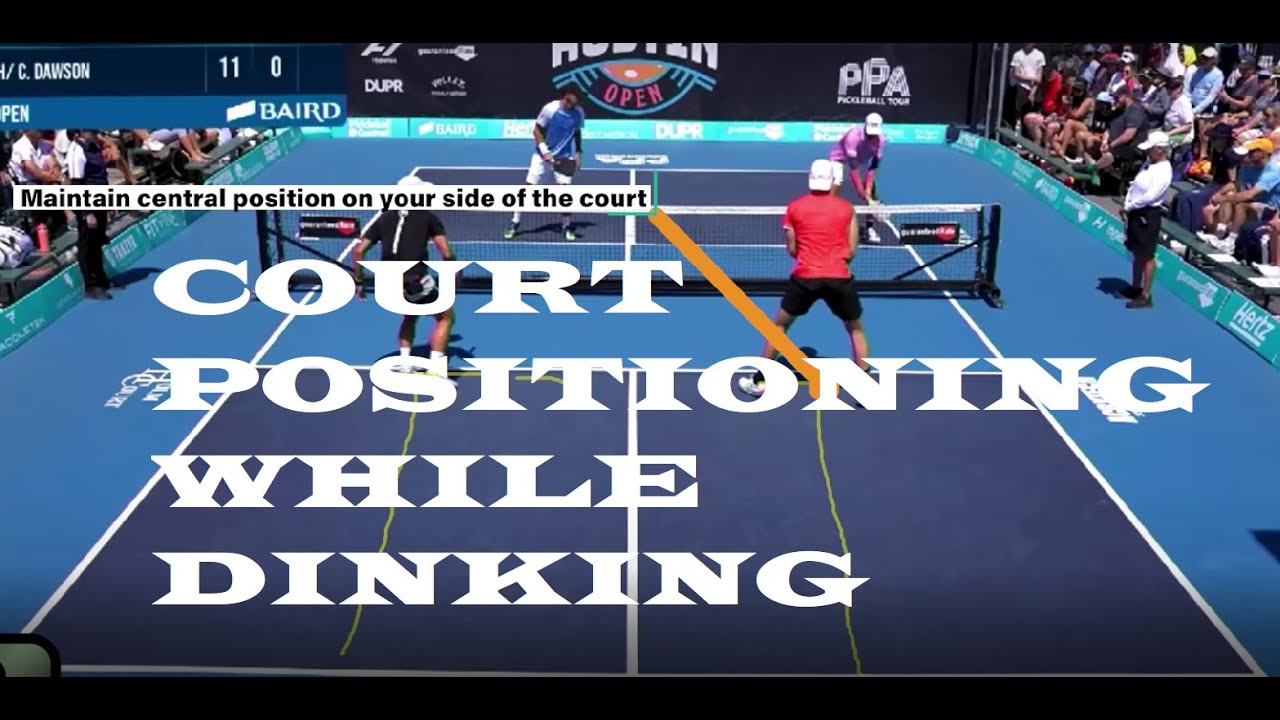 Pickleball Pro Doubles Court Positioning While Dinking YouTube