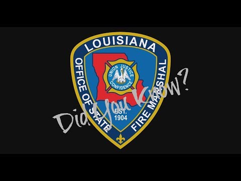 Did You Know? Louisiana Office of State Fire Marshal-Plan Review