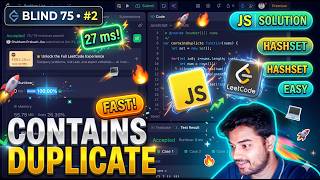 LeetCode 217 - Contains Duplicate JavaScript HashSet Solution (Blind 75) News