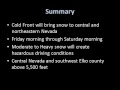 Winter Storm for central and northeast Nevada