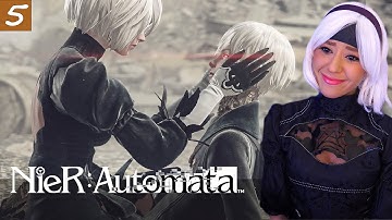 Got our FIRST ENDING [A] | NieR: Automata FULL Gameplay Part 5 | Fuzhpuzy