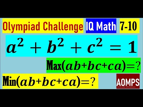 If a^2+b^2+c^2=1, find the maximum and minimum value of ab+bc+ca.