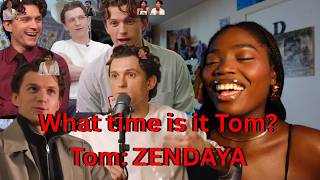 Tom talking about Zendaya at any chance at any given opportunity | REACTION #theodyssey #zendaya