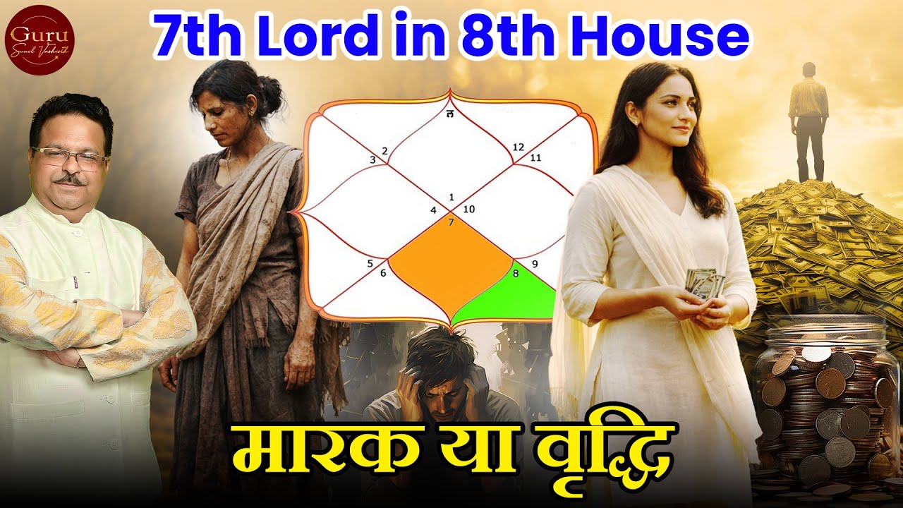 7th Lord in 8th House: Maraka या Vriddhi ? Complete Truth Revealed