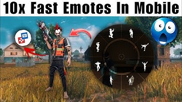 How to do fast emote in mobile like pc??😨 | 10x fast emote in mobile!! 🥶