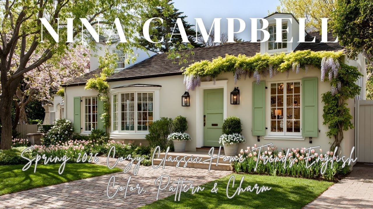 Spring 2026 Cozy Classic Home Trends Inspired by Nina Campbell  English Color, Pattern & Charm