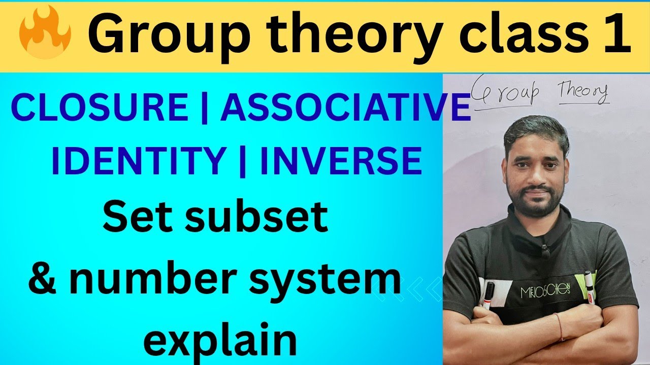 Group Theory Class 1 | Set, Subset, Number System | Closure ...