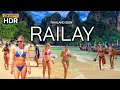 🇹🇭 4K HDR | Walking Railay Beach in Krabi Thailand 2024 | BEST Place in the World