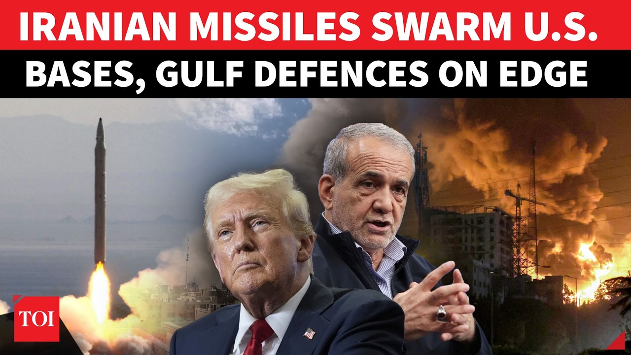 Iran Retaliation Rocks Gulf: US Base Targeted As Missiles, Drones Trigger 'EXPLOSIONS' | Watch