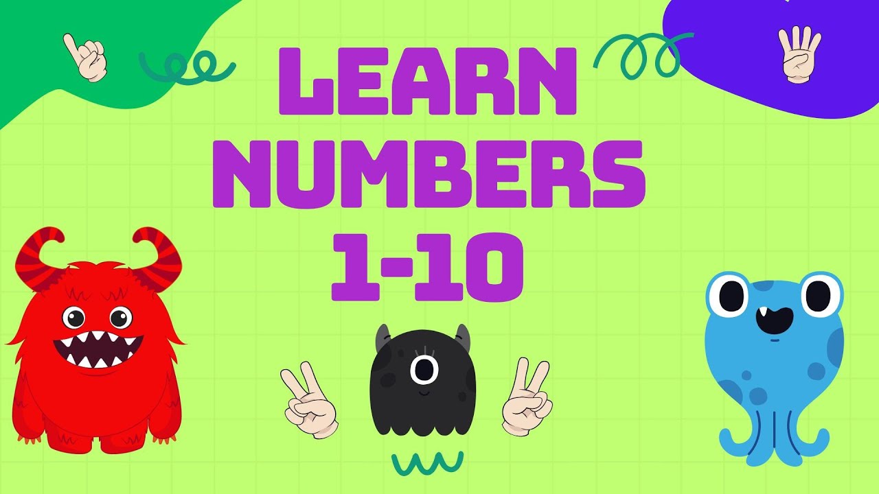 Learn Numbers 1 to 10 with Finger Counting | Number Names & Spelling | 