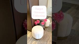 Shearling ottoman unboxing #target #targetfinds #targethaul #unboxing