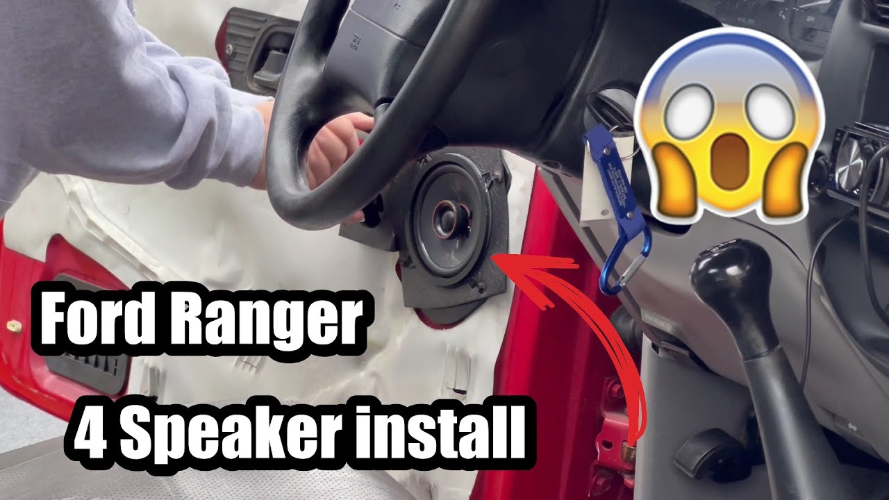 1998 Ford Ranger -Front and rear speaker install - YouTube