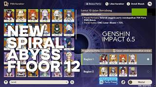 GENSHIN IMPACT 6.5 NEW SPIRAL ABYSS FLOOR 12