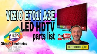 Obaid's electronics VIZIO E701i A3E LED TV parts list  panel JE695D3LB2N