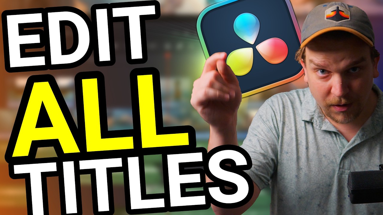 Edit ALL Your DaVinci Resolve Titles at Once! Bulk Title Editing in Macro Machine