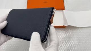 エルメス HERMES アザップロング ラウンドファスナー 長財布 アザップL シルクイン エプソン