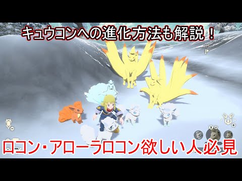 レジェンズアルセウス ロコン アローラロコン入手方法 依頼発生条件 進化方法解説 捕獲方法 ゲット方法 出現場所 捕まえ方 ポケモン レジェンズアルセウス 攻略 実況 ポケモンアルセウス Youtube