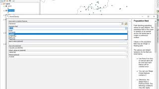 ArcMap ArcGIS v10x kernel density tool