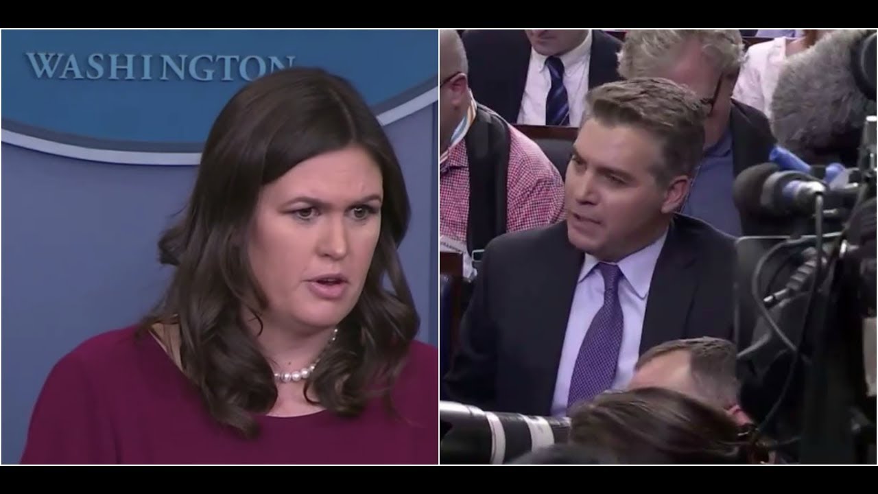 MUST WATCH: Sarah Huckabee Sanders has HEATED EXCHANGE with Fake News CNN's Jim Acosta trump amazonia