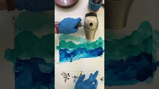 Alcohol Ink Mountains