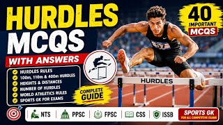Hurdles MCQs | Athletics MCQs with Answers | Physical Education | Sports GK | NTS PPSC FPSC
