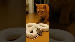 The Cat feel pity for the mouse. #catandmouse #catandmousegame #catvsmouse