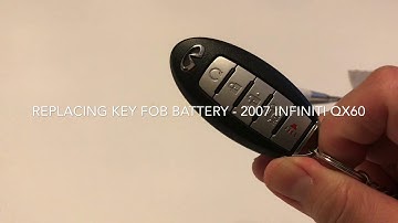DIY: Battery replacement Infiniti QX60 key fob