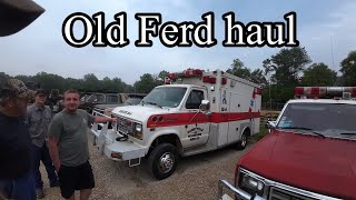 I bought a whole fleet of old Ford 6.9 idi Diesels and some army trailers, very unique!