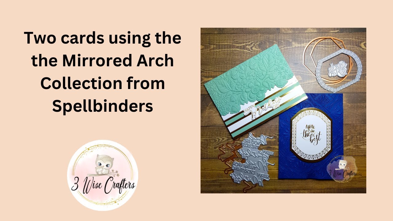 Quick and easy cards using a 3D Emboss & Cut Embossing Folder - YouTube