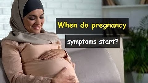 How soon after conception does symptoms start