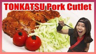How to make TONKATSU Pork Cutlet in 15minutes| Japanese Recipes with Ninja Girl