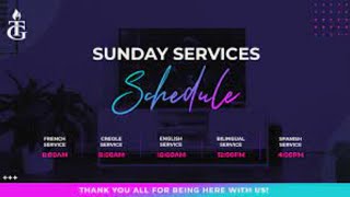 Service du Dimanche/ Sunday Service | 29 Août 2021 | Tabernacle de Gloire